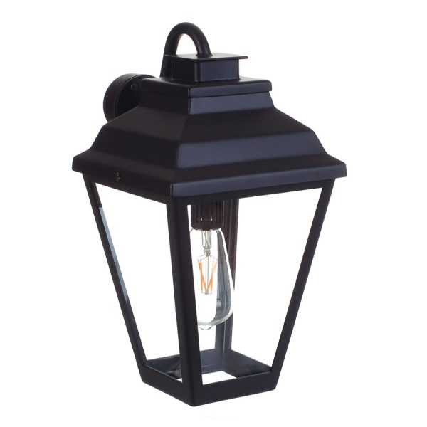 JIM LAWRENCE HACKNEY OUTDOOR LANTERN (WALL MOUNTED) IN MATT BLACK - Image 2