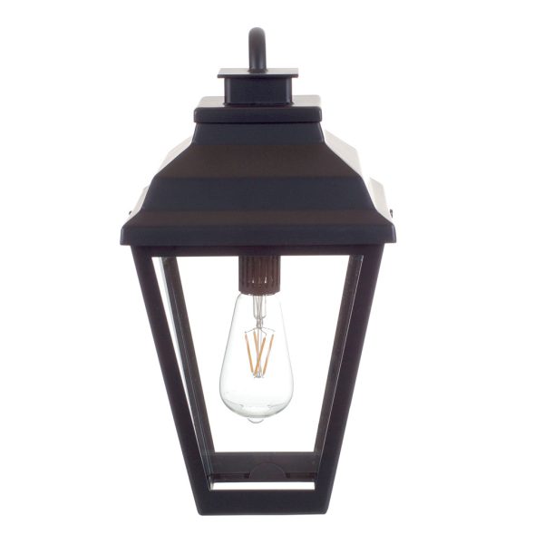 JIM LAWRENCE HACKNEY OUTDOOR LANTERN (WALL MOUNTED) IN MATT BLACK - Image 3