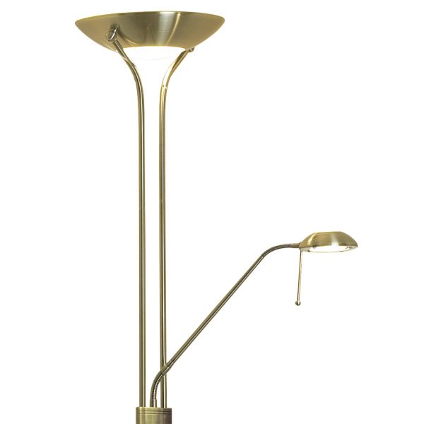 Montana Floor Lamp Antique Brass