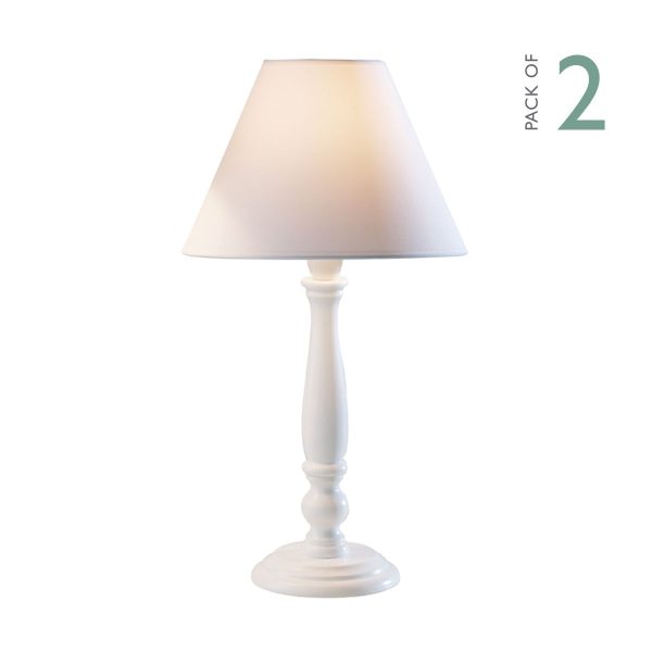 Regal Table Lamp 10 inch White complete with 9 inch COO0902 Shade