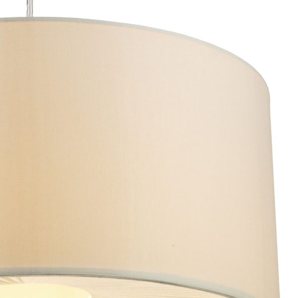 Rita Non Elec Pendant 2 Tone Cream