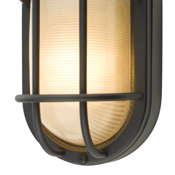 Salcombe Small Outdoor Wall Light Matt Black IP44 - Image 3