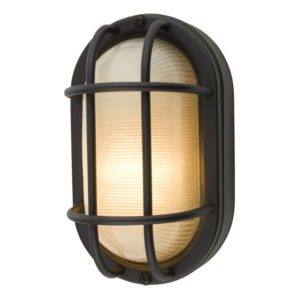 Salcombe Small Outdoor Wall Light Matt Black IP44 - Image 4