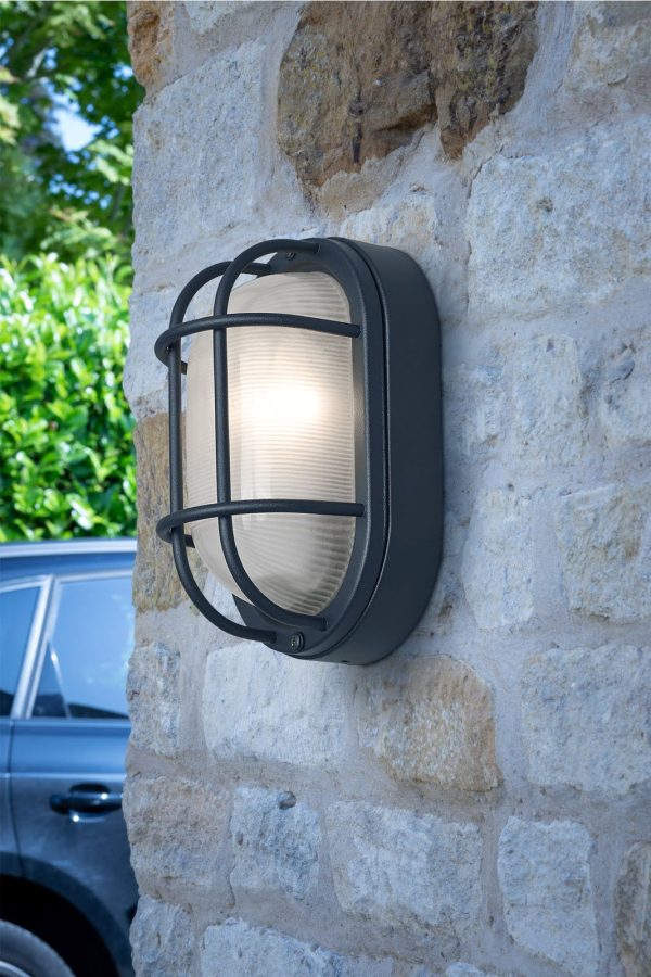 Salcombe Small Outdoor Wall Light Matt Black IP44 - Image 5