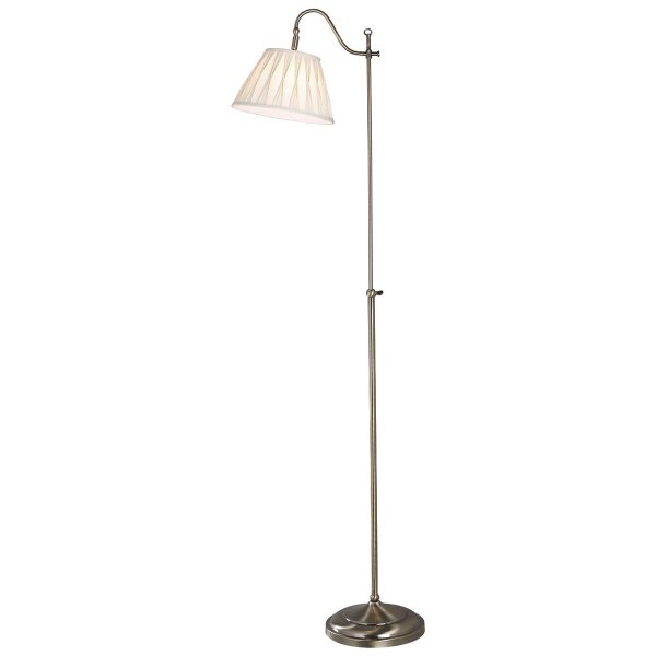 Suffolk Floor Lamp Rise & Fall Antique Brass Ca Shade SUF1433 - Image 3