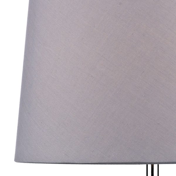 Wickford Table Lamp Large Polished Chrome complete with Shade