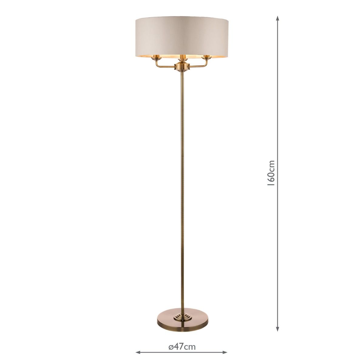 laura ashley antique brass floor lamp