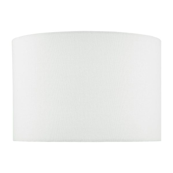 Dolce White Cotton Drum Shade 30cm