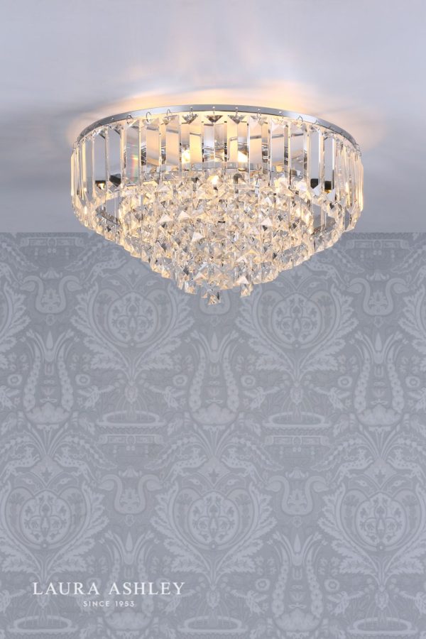 Laura Ashley Vienna 3lt Flush Crystal Polished Chrome - Image 3