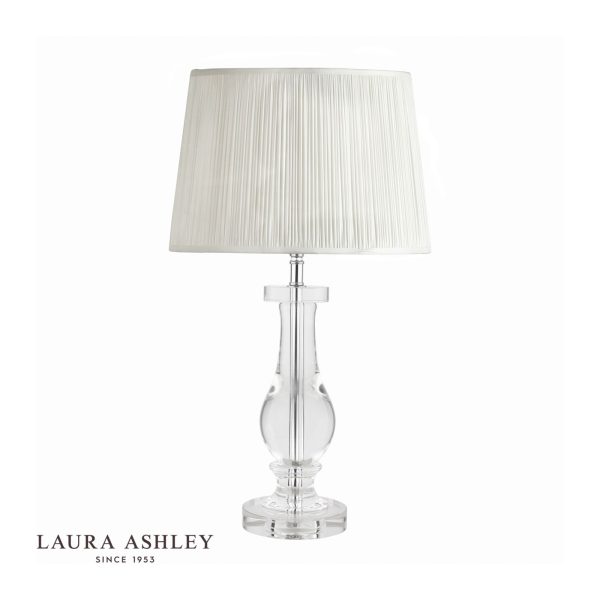 Laura Ashley Mya Table Lamp Glass Polished Chrome Base Only - Image 2