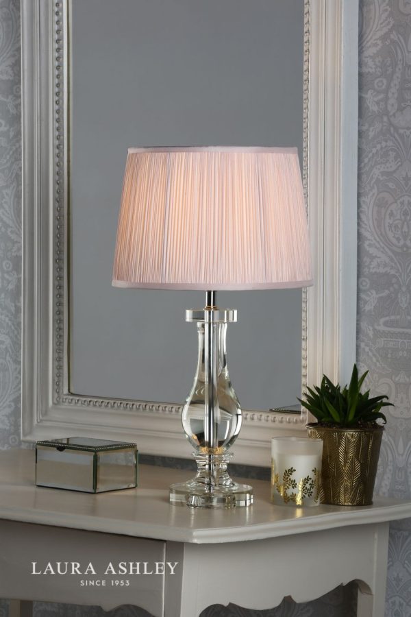 Laura Ashley Mya Table Lamp Glass Polished Chrome Base Only - Image 4