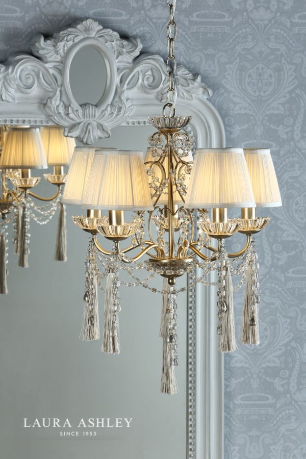 Laura Ashley Aanais 5lt Chandelier Champagne Crystal - Image 5