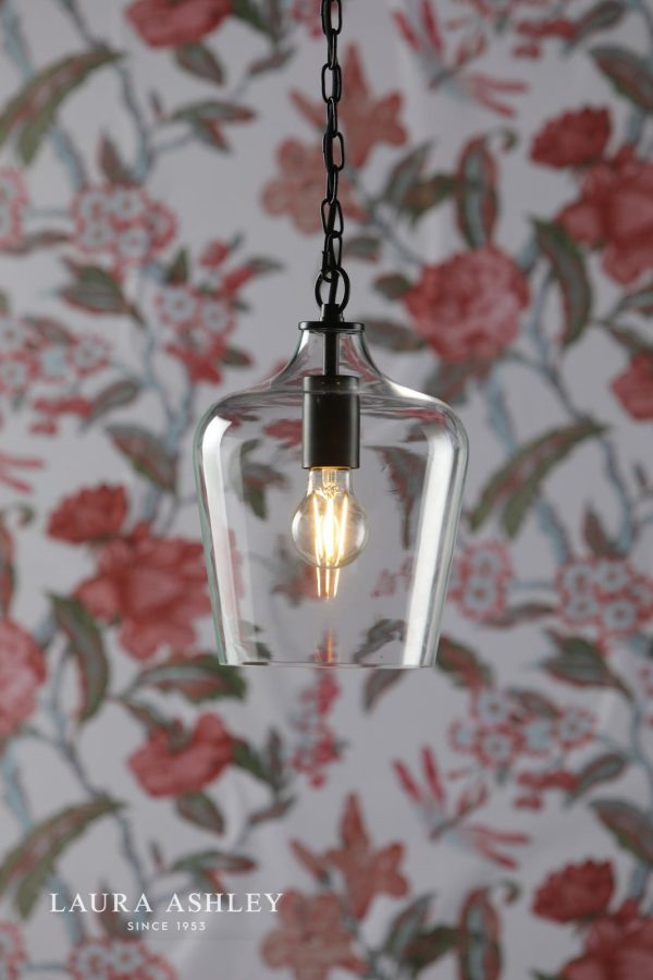 Ockley Bottle Pendant Glass & Matt Black - Image 5