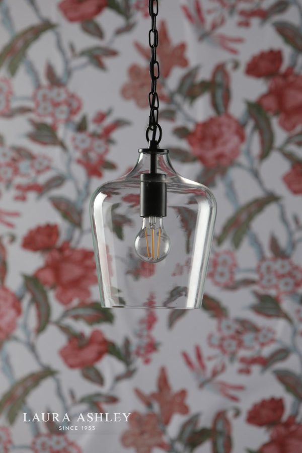 Ockley Bottle Pendant Glass & Matt Black - Image 6