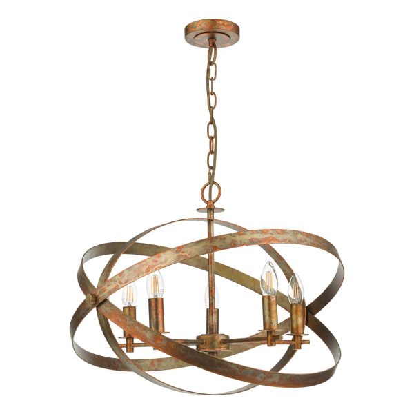 Nitya 5 Light Pendant Mottled Copper - Image 2