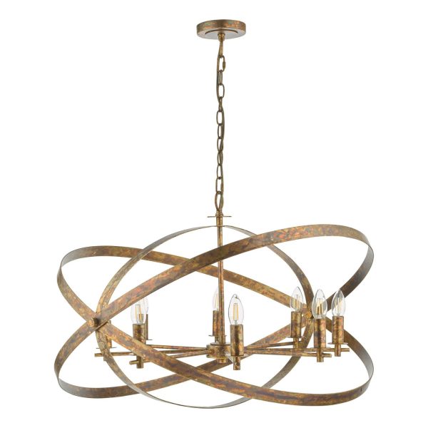 Nitya 8 Light Pendant Mottled Copper - Image 2