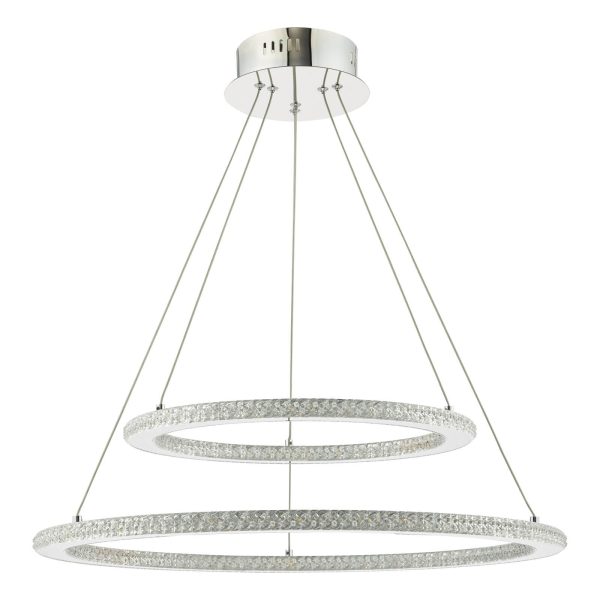 Orion 2 Ring Pendant Polished Chrome LED - Image 6