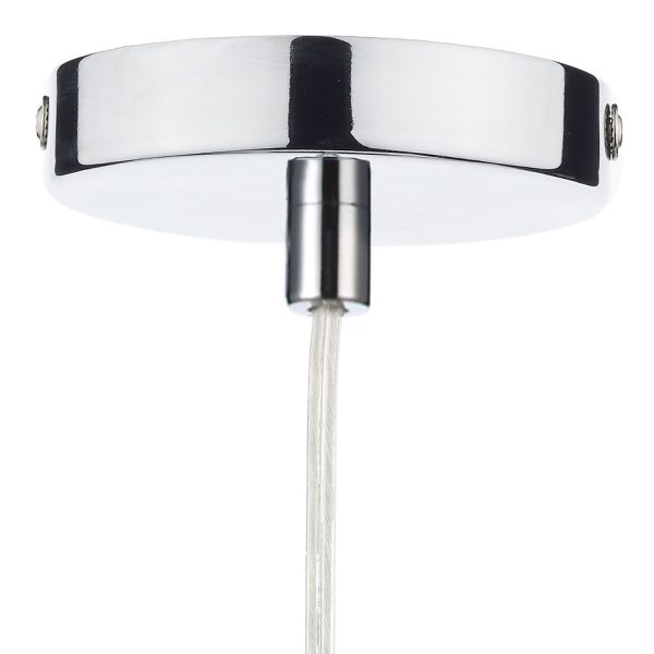 Rae 1 Light Pendant Polished Chrome/ Clear - Image 2