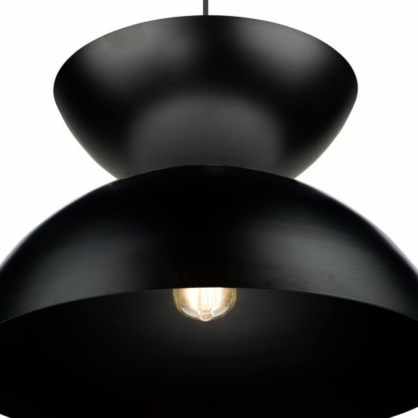 Riya Pendant Matt Black - Image 3