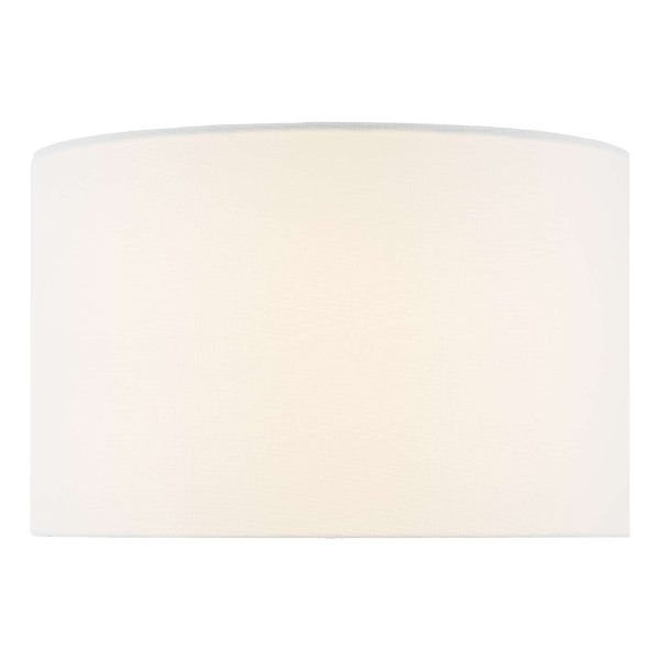 Sphere White Linen Drum Shade 35cm