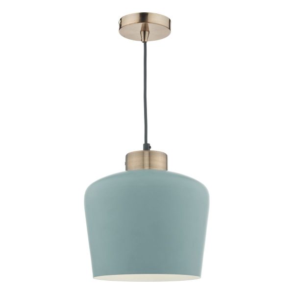 Sullivan 1 Light Pendant Blue Grey/Copper