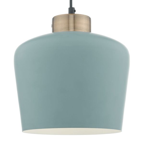 Sullivan 1 Light Pendant Blue Grey/Copper - Image 2