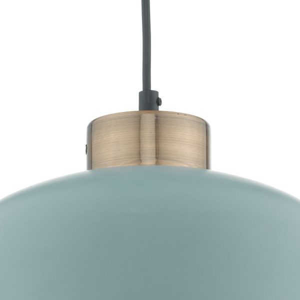 Sullivan 1 Light Pendant Blue Grey/Copper - Image 3