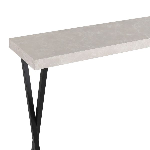 Data Console Table Light Grey Marble - Image 2