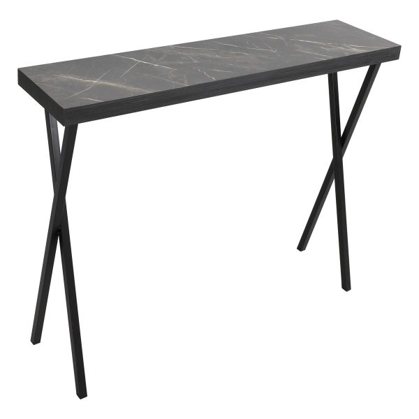 Data Console Table Dark Marble