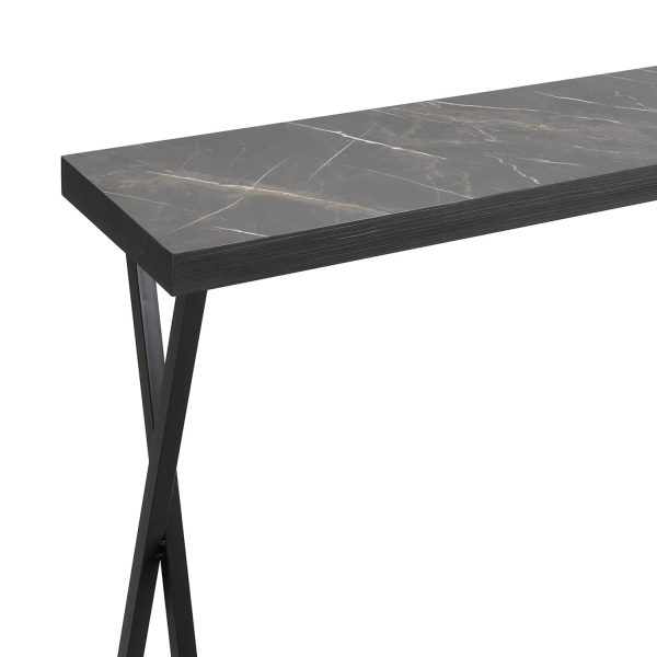 Data Console Table Dark Marble - Image 2