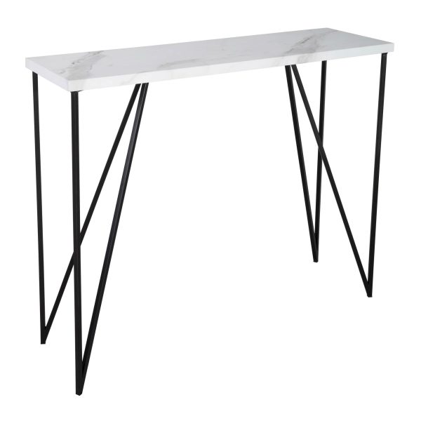 Fotini Console Table White Marble