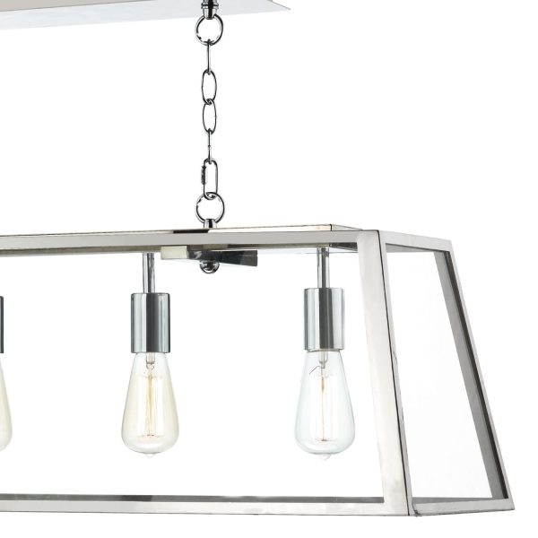 Academy 5 Light Pendant Stainless Steel - Image 2