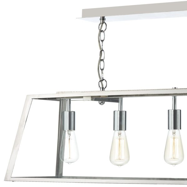 Academy 5 Light Pendant Stainless Steel