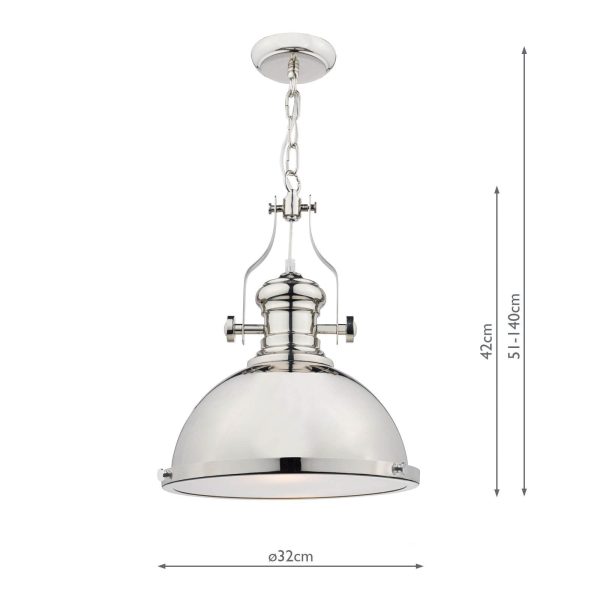 Arona 1lt Pendant Polished Chrome - Image 8