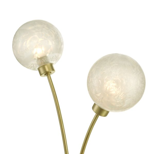 Avari 2 Light Table Lamp Satin Brass Glass - Image 2