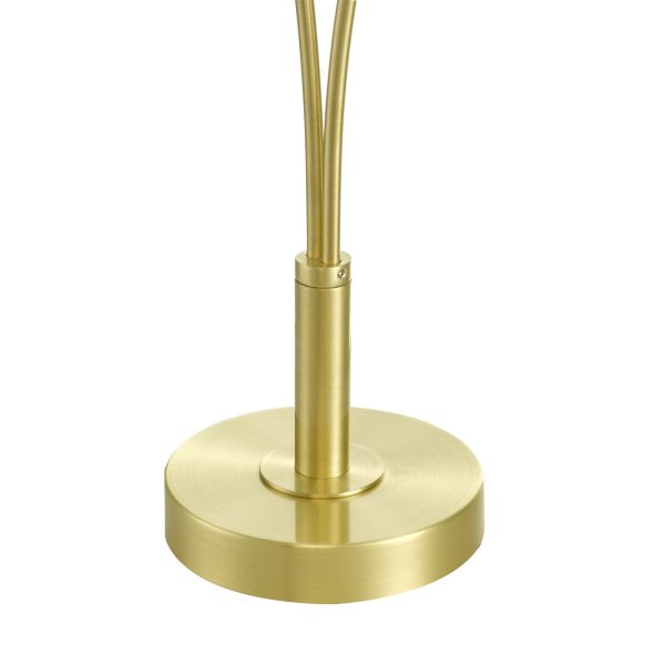 Avari 2 Light Table Lamp Satin Brass Glass - Image 3