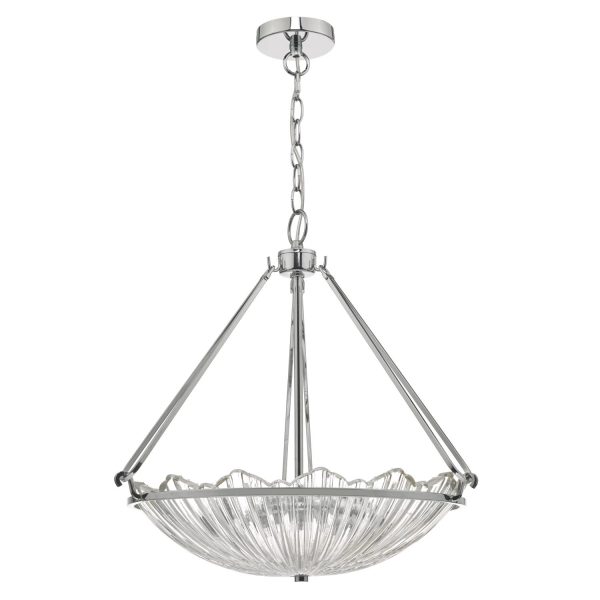 Avril 3lt Pendant Polished Nickel & Glass - Image 2