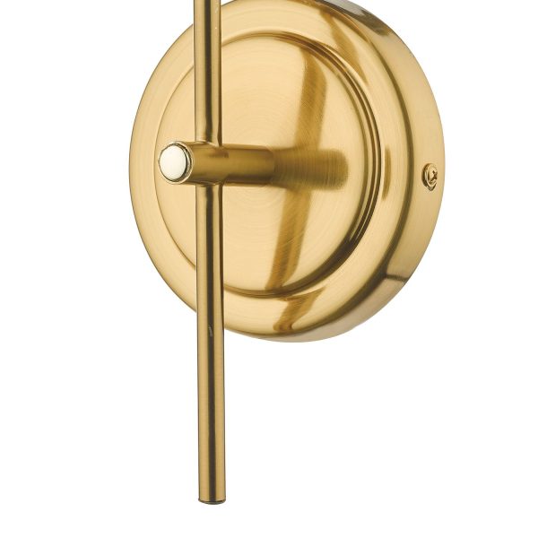 Bombazine Wall Light Natural Brass Opal Glass - Image 6