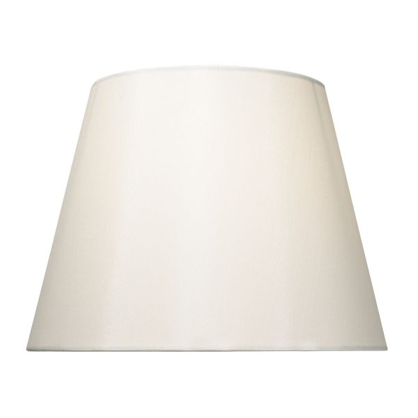 Bybliss Cream Faux Silk Tapered Drum Shade 27cm