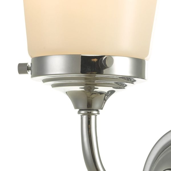 Caden wall Light Polished Chrome Opal Glass IP44 - Image 5