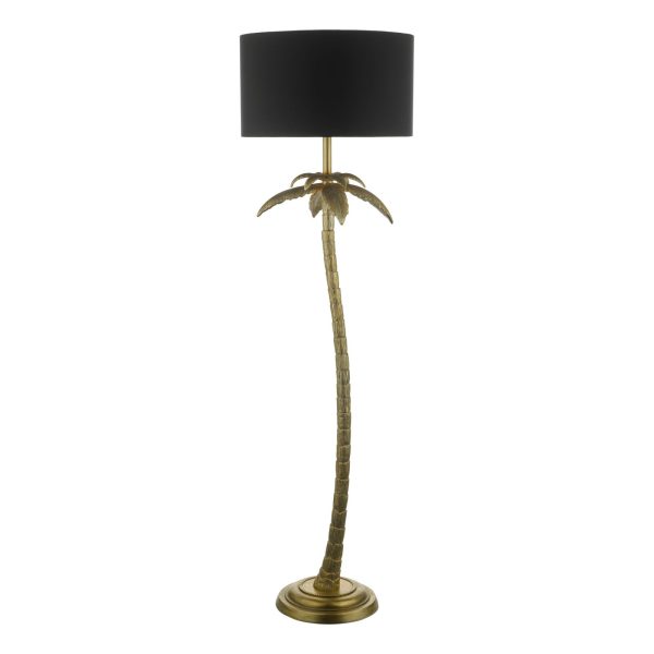 Coco Floor Lamp Antique Gold With Shade - Image 2