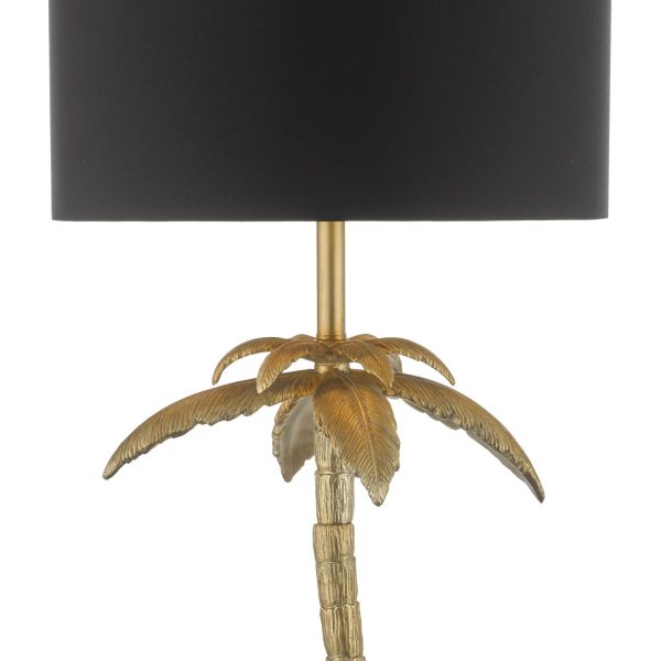 Coco Floor Lamp Antique Gold With Shade - Image 4