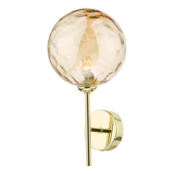 Cohen Wall Light Polished Gold Champagne Glass - Image 2