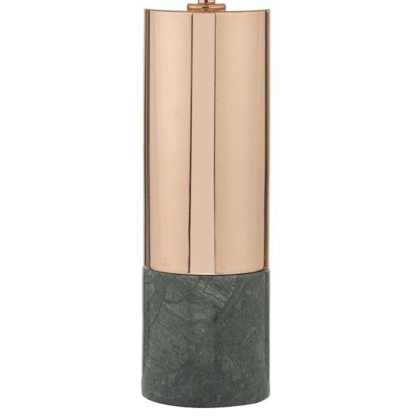 Digby Table Lamp Copper & Green With Shade - Image 3