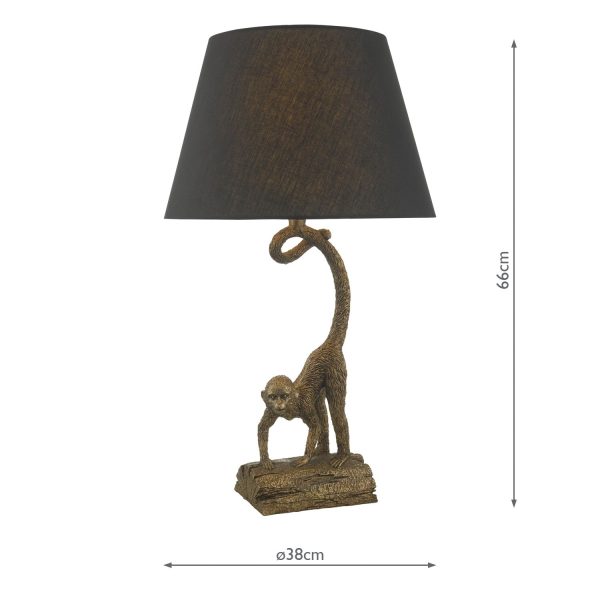 Dwayne Table Lamp Bronze C/W Shade - Image 6