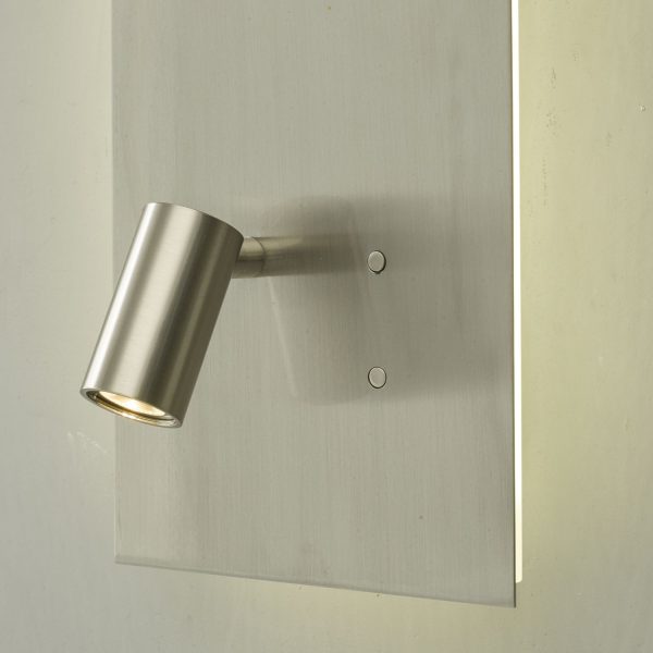 Eta Wall Light Satin Nickel LED C/W Speaker - Image 6