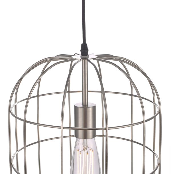 Eudora 1 Light Pendant Satin Nickel - Image 3