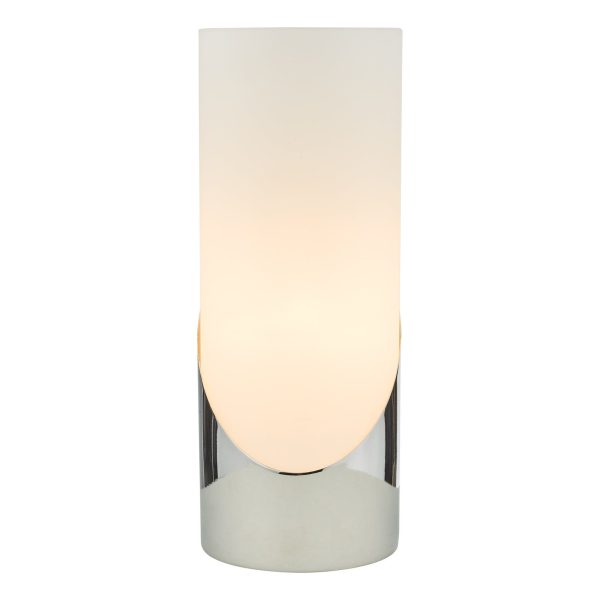 Faris Touch Table Lamp Polished Chrome Opal Glass - Image 2