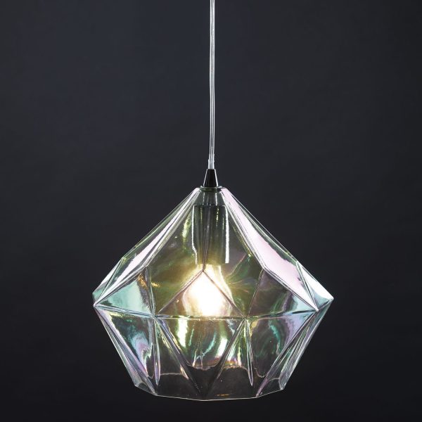 Gaia 1Lt Pendant Polished Chrome & Glass - Image 4