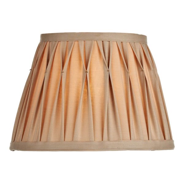 Hatton Gold Faux silk Tapered Drum Shade 25cm